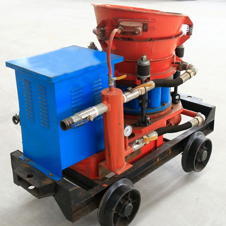 Necessary artifact for construction of dust-free slope of small hydraulic wet shotcrete machine