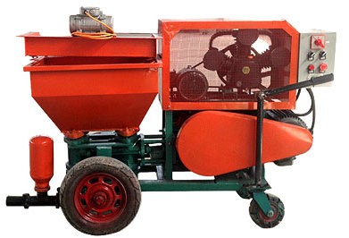 New mine dry shotcrete machine structure