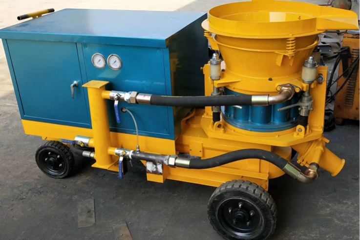 What are the problems encountered by the shotcrete machine in daily work